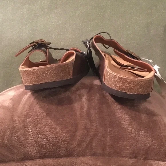 Falls Creek Mens Buckled James Sandal - Brown 13M - Picture 4 of 4